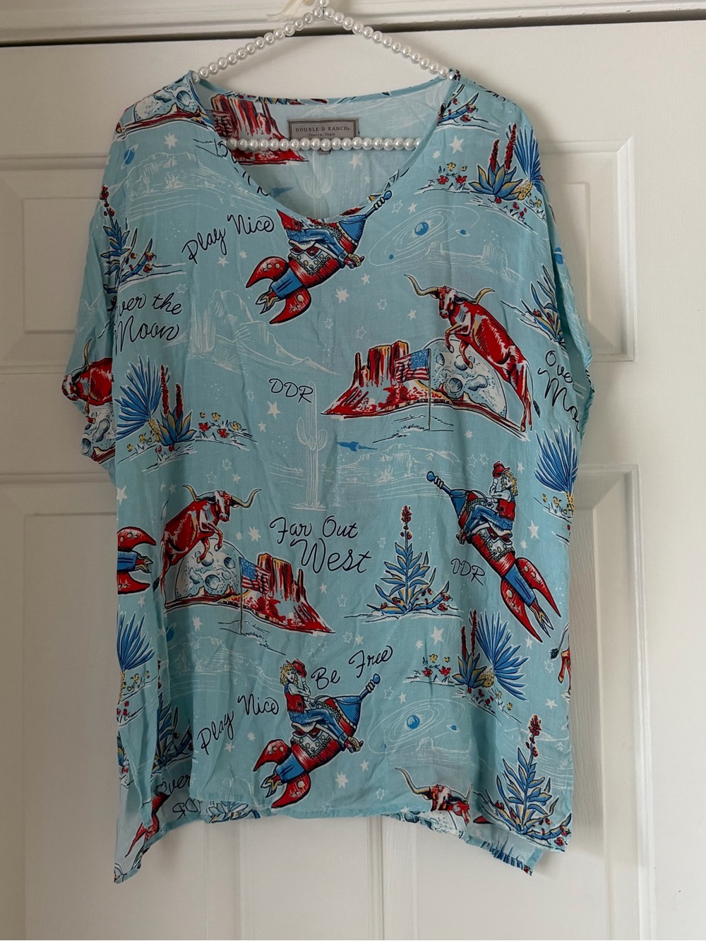 Double D Ranch Space Cowboy Tunic Top